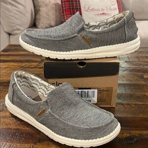 Hey Dude Women’s Charcoal Slip-On Loafers